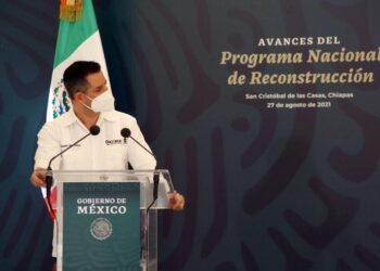 Alejandro Murat y Andrés Manuel López Obrador, Supervisan avances del Programa Nacional de Reconstrucción en Oaxaca