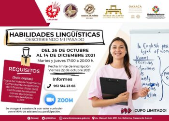 Invita Ayuntamiento de Oaxaca a mujeres al curso en línea de habilidades lingüísticas