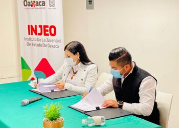 Firma IOAM e Injeo, convenio a favor de las y los jóvenes migrantes oaxaqueños