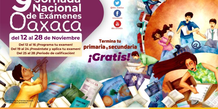 Termina en noviembre tu primaria o secundaria gratis con el IEEA Oaxaca