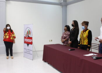 Renueva Fedessp dirigencia en Oaxaca, toma protesta Victoria Cruz Villar