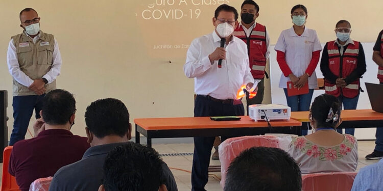 Imparte IEEPO capacitación en el Istmo para el regreso seguro a clases semipresenciales