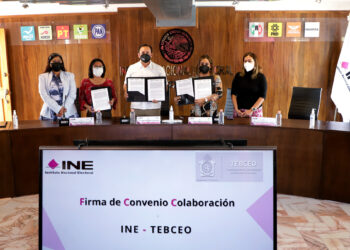 IEEPCO e INE signan convenios de colaboración con instituciones educativas