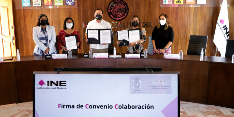 IEEPCO e INE signan convenios de colaboración con instituciones educativas