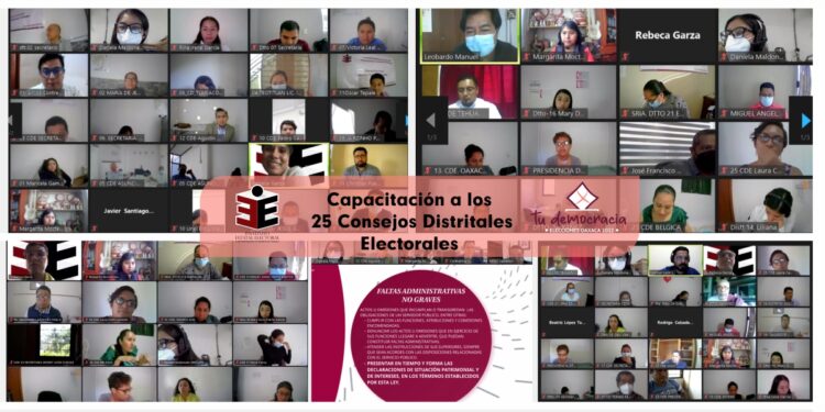 Capacita IEEPCO a quienes integran los 25 Consejos Distritales