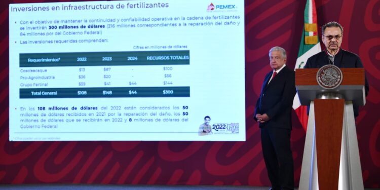 PEMEX presenta estrategia para la producción y entrega de fertilizantes