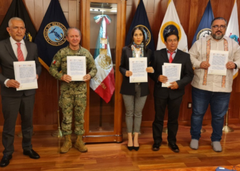 Fiscalía de Oaxaca firma convenio de colaboración en materia de seguridad con SEMAR y Fiscalías de Tabasco, Chiapas y Veracruz, por Corredor Interoceánico