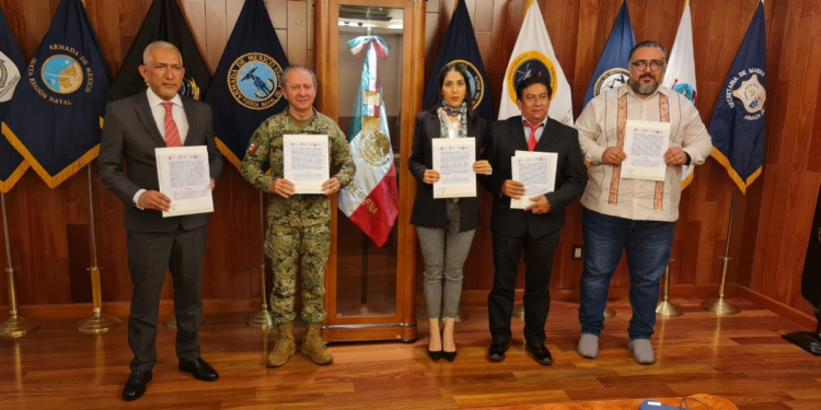 Fiscalía de Oaxaca firma convenio de colaboración en materia de seguridad con SEMAR y Fiscalías de Tabasco, Chiapas y Veracruz, por Corredor Interoceánico