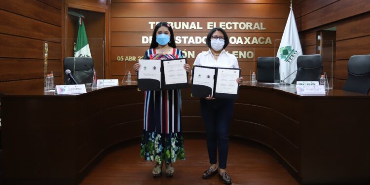 Signan IEEPCO y TEEO convenio de colaboración&nbsp;&nbsp;&nbsp;&nbsp;