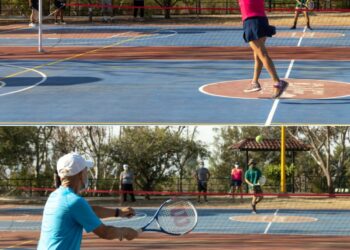 Reactivan clases de tenis en el Parque Colosio en San Felipe