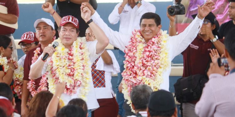 El pueblo oaxaqueño ya decidió, Salomón Jara será el gobernador de la transformación de Oaxaca: Mario Delgado&nbsp;