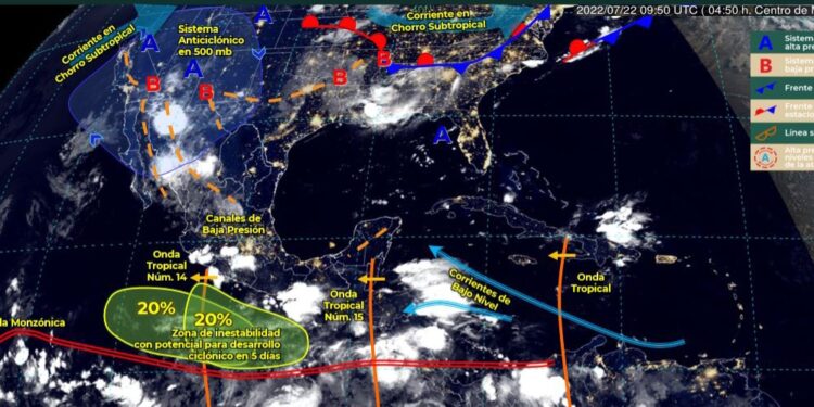 Traerá Onda Tropical 15 tormentas eléctricas y viento en zonas montañosas, continúa el calor: CEPCO