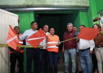 Apoya Noé Jara con trabajos de rehabilitación de agencia de Cinco Señores&nbsp;