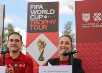 EL TOUR DEL TROFEO DE LA COPA MUNDIAL FIFA INICIARÁ SU GIRA POR LATINOAMÉRICA EN LA CIUDAD DE MÉXICO: CLAUDIA SHEINBAUM&nbsp;