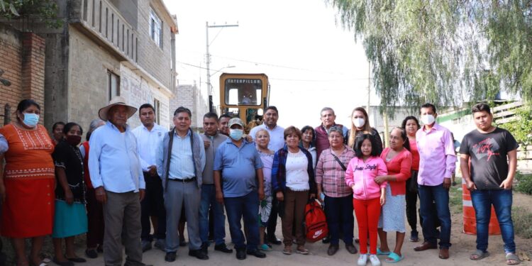 Gestiona Noé Jara rastreo de calles en agencias de Oaxaca de Juárez