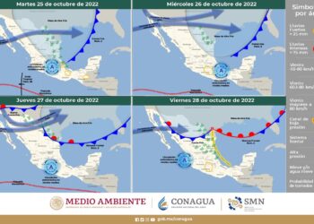 Frente frío 5 influirá de manera moderada a territorio oaxaqueño; disminuirán lluvias