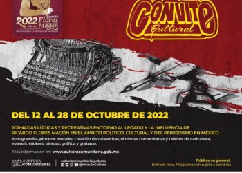 Cultura Comunitaria invita al ciclo magonista de Convites en honor a Ricardo Flores Magón