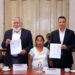 Firma del Acuerdo de Paz entre las comunidades de Zimatlán de Lázaro Cárdenas y San Sebastián Nopalera de Oaxaca