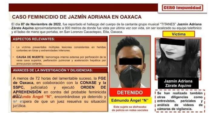 Tras arduo trabajo de inteligencia, FGEO logra la aprehensión&nbsp;de probable feminicida de San Lorenzo Cacaotepec