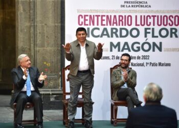 Participa Gobernador electo de Oaxaca en conmemoración de los 100 años del fallecimiento de Ricardo Flores Magón