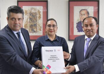 Recibe Congreso de Oaxaca el Paquete Económico 2023