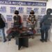 Detiene Seguridad Pública a dos personas con armas y presunta droga en la Cuenca del Papaloapan