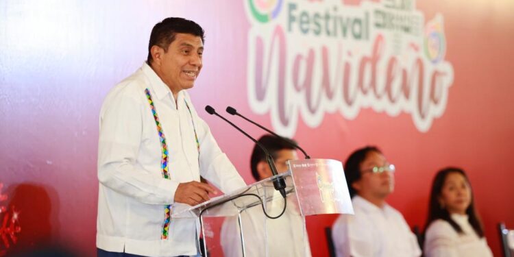 Inaugura Salomón Jara “Festival Navideño 2022” para lograr nuevo Pacto Social para la convivencia pacífica y segura en Oaxaca