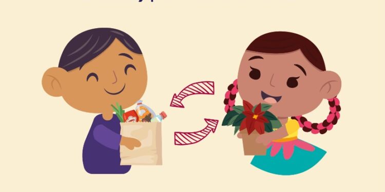 Más oaxaqueños se suman al canje de un kilo de ayuda por una planta de Nochebuena