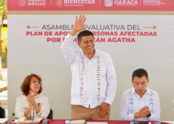 Anuncia Gobernador de Oaxaca Comisión para supervisar obras construidas tras afectaciones por huracán Agatha