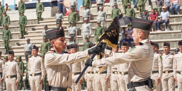 Participa Gobernador de Oaxaca en ceremonia de iniciación de 108 conscriptos en el Servicio Militar Nacional