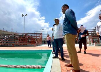 Recorre Secretario de Administración, Antonino Morales, Polideportivo Zona Poniente del ITO