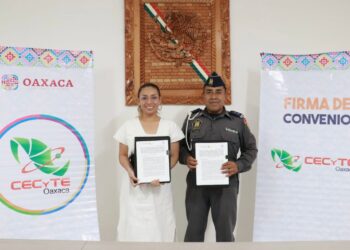 Firma CECyTE Oaxaca convenio de colaboración con el Pentathlón zona Oaxaca en beneficio del alumnado*