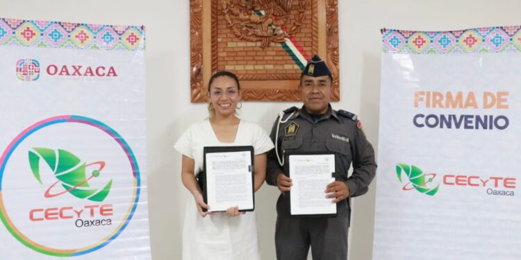Firma CECyTE Oaxaca convenio de colaboración con el Pentathlón zona Oaxaca en beneficio del alumnado*