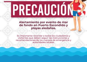 lertan por mar de fondo en Puerto Escondido y playas aledañas