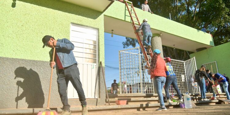 Realizan en la Villa de Zaachila el Tequio Bienestar