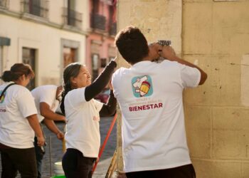 Realizan Tequio Bienestar previo a las fiestas de la Guelaguetza