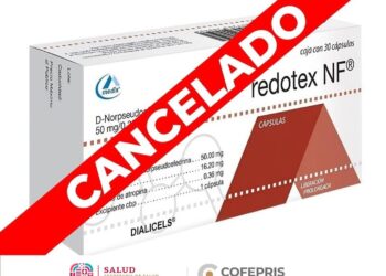 Cancela Cofepris registro sanitario a Redotex y Redotex NF