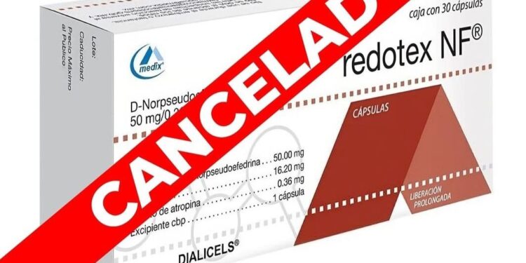 Cancela Cofepris registro sanitario a Redotex y Redotex NF