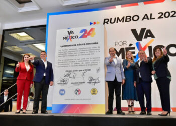 Firma la coalición «Va por Méico» el acuerdo 2024, para construir una candidatura con la participación de todos