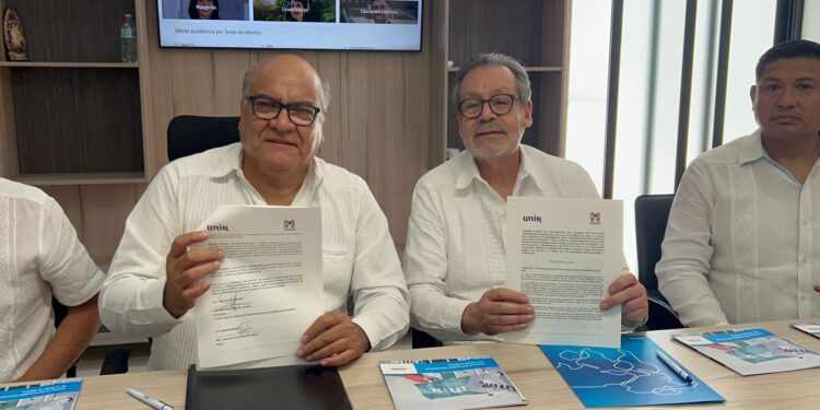 Firman convenio PRI Oaxaca y universidad UNIR  en apoyo a la profesionalización de la militancia 
