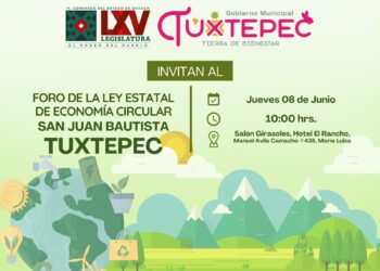 Llega foro sobre la Ley de Economía Circular a Tuxtepec