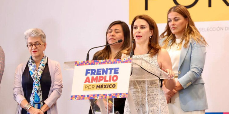 Condenan secretarias generales del PAN, PRI y PRD violencia política de género desde Palacio Nacional