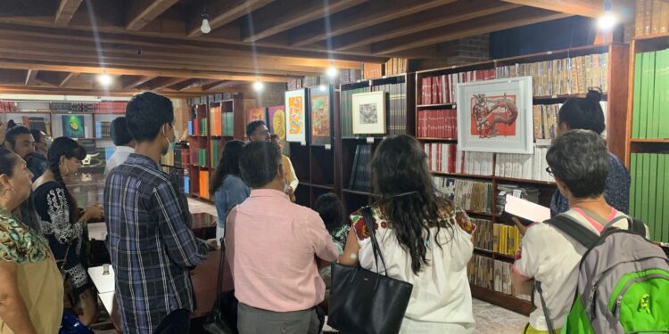 Apoya Sectur a artistas oaxaqueños para la instalación Oaxaquia en la Hemeroteca Néstor Sánchez