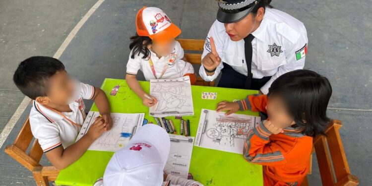 Fomentan cultura vial entre la niñez con el programa Parque Vial Infantil