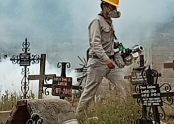 Previo a celebración de Día de Muertos, realiza SSO acciones de termonebulización y visitas de verificación en panteones