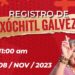 Se registra Xóchitl Gálvez este miercoles