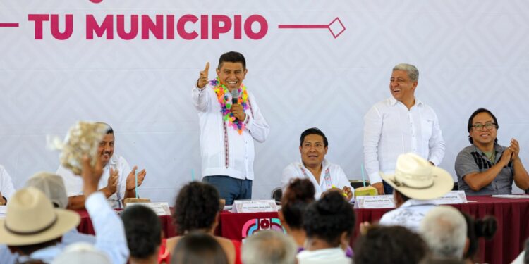 Garantiza Gobierno de Oaxaca bienestar para la población de Santa María Cortijo